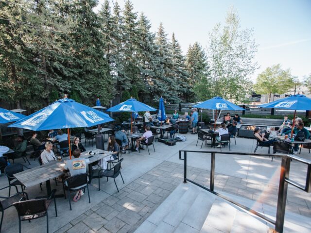 Our patio is officially OPEN for the season! ☀️ Spring is here, the full menu is available, and pups are always welcome. Come dine outside with us! 🐾😄