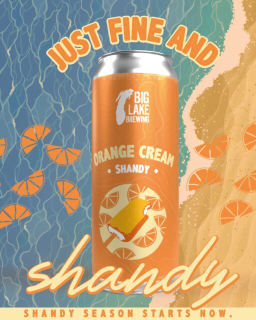 Shandy season is here! Orange Cream Shandy is on draft and in cans 🍊 Grab a four pack to help you beat the heat ☀️🍻