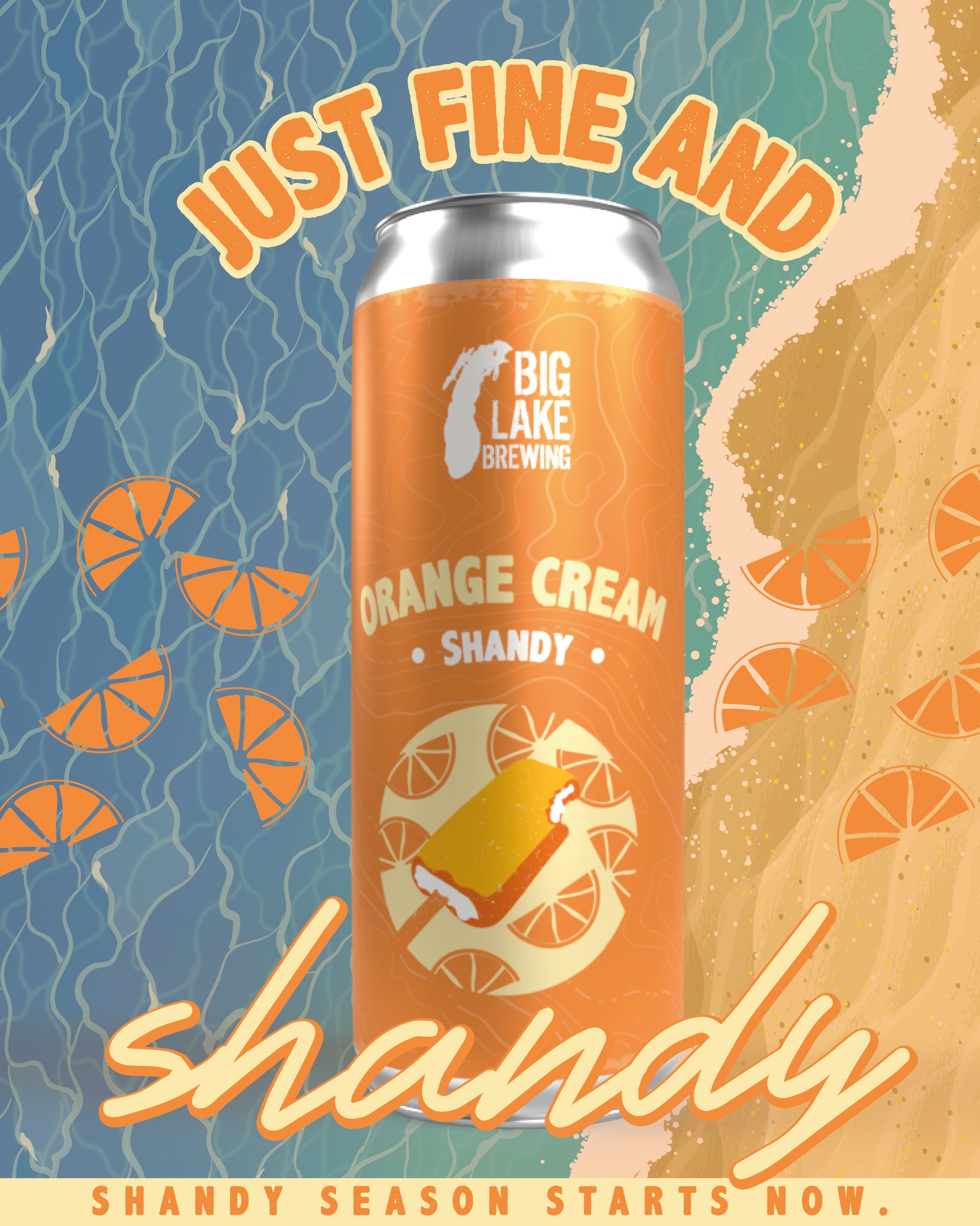 Shandy season is here! Orange Cream Shandy is on draft and in cans 🍊 Grab a four pack to help you beat the heat ☀️🍻
