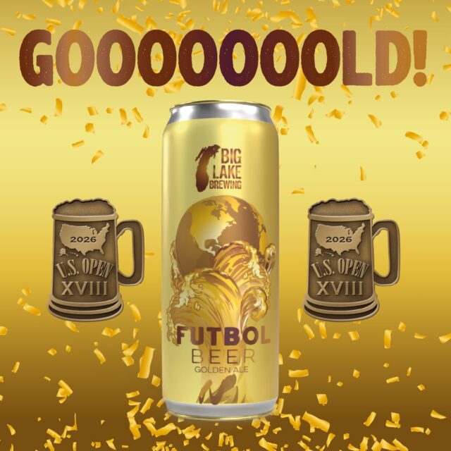 We are proud to announce Futbol Beer has won a gold medal in the golden ale category at the US Beer Open! 🥇 What an honor! Huge thank you to our production team for putting in the hard work and creativity behind this brew 🍻 If you want to give this winning beer a try it is available at local retailers across Michigan.